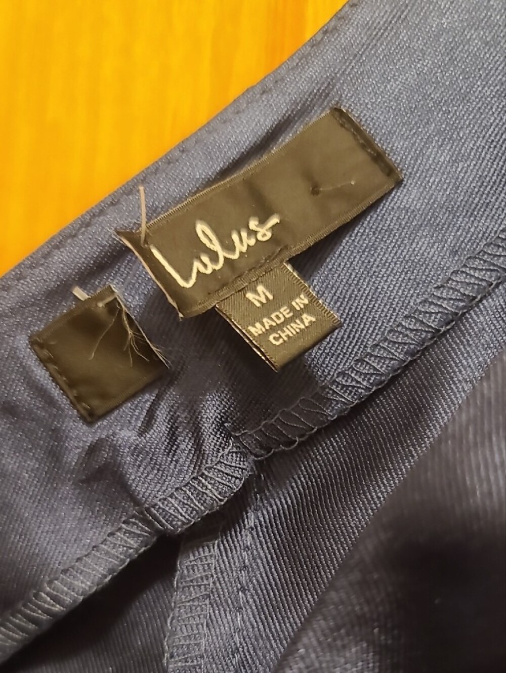 Lulu's One-Shoulder Navy Satin Jumpsuit - Picture 3 of 3